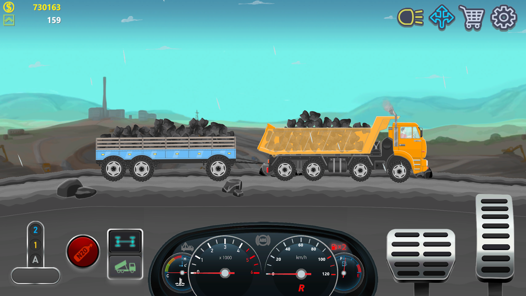 Truck игра много денег grand. Trucker real Wheels - Simulator. Дальнобойщики 2д грузовик симулятор. Дальнобойщики 2 d. 2d дальнобойщик симулятор.